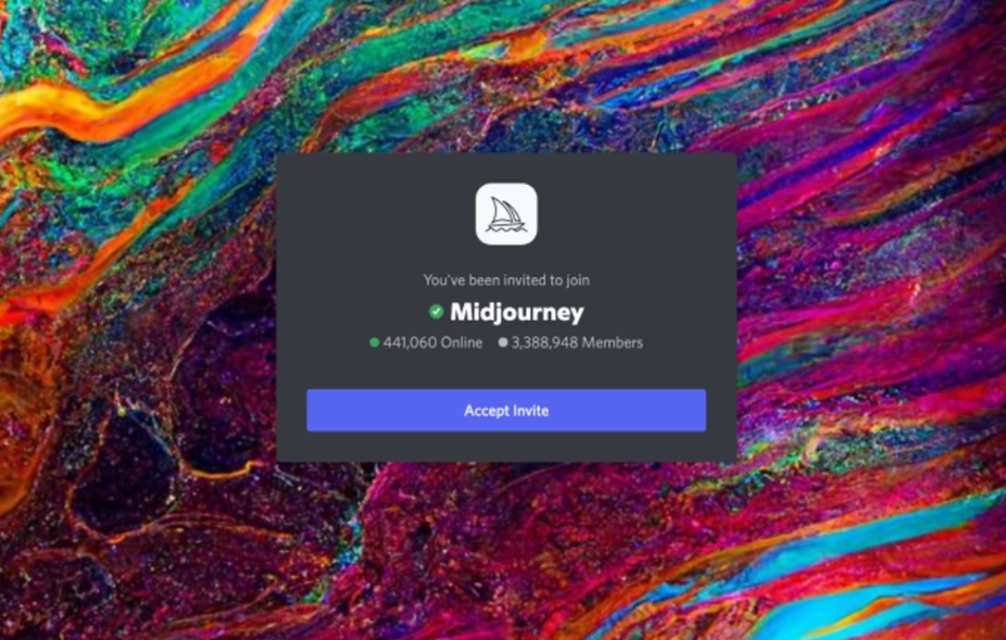 Midjourney Bot Invite in Discord